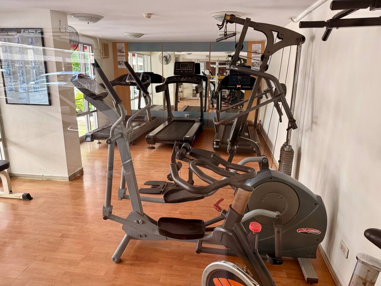 Fully equipped on-site fitness center and gym for residents in Sukhumvit 77