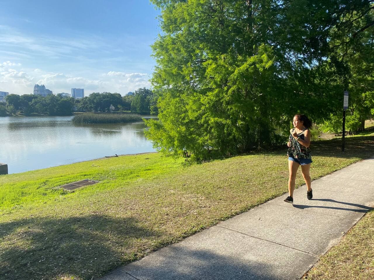 Scenic lakeside trail for walking or jogging, steps from the villa